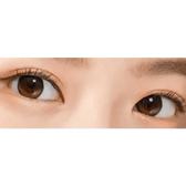 LensTown Tobetter Big Black — both eyes wearing the contact lenses