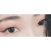 LensTown Tobetter Big Brown — both eyes wearing the contact lenses