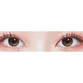 LensTown Tobetter Black 1day (10p) — both eyes wearing the contact lenses