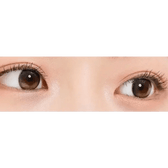 LensTown Tobetter Black 1day (10p) — both eyes wearing the contact lenses