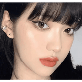 LensTown Tobetter Black — model portrait showing the contact lens look