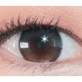LensTown Tobetter Black — single-eye close-up showing the contact lens appearance