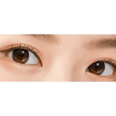 LensTown Tobetter Black — both eyes wearing the contact lenses