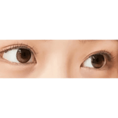 LensTown Tobetter Brown 1day (10p) — both eyes wearing the contact lenses
