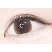 LensTown Unisome Brown — single-eye close-up showing the contact lens appearance