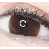 LensTown Unisome Choco — single-eye close-up showing the contact lens appearance