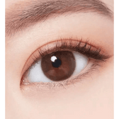 LensTown Unisome Choco — single-eye close-up showing the contact lens appearance
