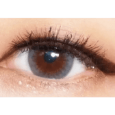 LensTown Unisome Gray — single-eye close-up showing the contact lens appearance