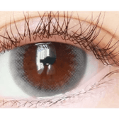 LensTown Unisome Gray — single-eye close-up showing the contact lens appearance