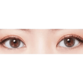 LensTown Unisome Gray — both eyes wearing the contact lenses