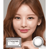 LensTown Unisome Gray — model portrait showing the contact lens look