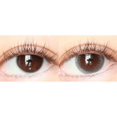LensTown Unisome Gray — both eyes wearing the contact lenses