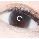 LensTown Unisome Gray — single-eye close-up showing the contact lens appearance