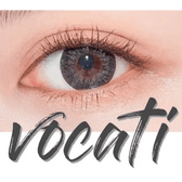 LensTown Vocati Gray — single-eye close-up showing the contact lens appearance