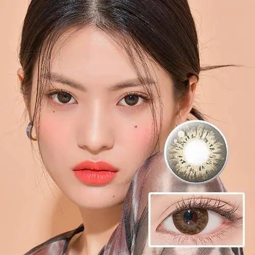 LensTown Vocati Light Brown colored contact lens, 13.6mm graphic diameter, 3-6 Months wear