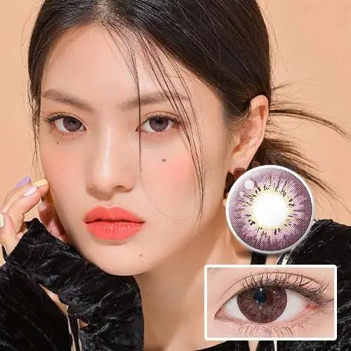 LensTown Vocati Pink colored contact lens, 13.6mm graphic diameter, 3-6 Months wear