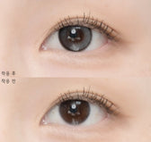 LensVery Anreen Ash Gray colored contact lens, 13.1mm graphic diameter, Monthly wear