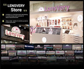 LensVery Anreen Ash Gray colored contact lens, 13.1mm graphic diameter, Monthly wear