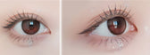 LensVery Anreen Brown Choco colored contact lens, 13.1mm graphic diameter, Monthly wear