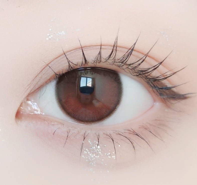 LensVery Anreen Brown Choco colored contact lens, 13.1mm graphic diameter, Monthly wear