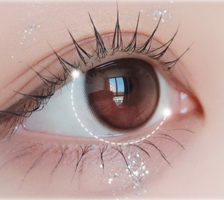 LensVery Anreen Brown Choco colored contact lens, 13.1mm graphic diameter, Monthly wear