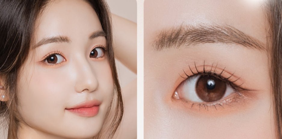 LensVery Anreen Brown Choco colored contact lens, 13.1mm graphic diameter, Monthly wear