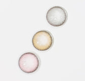 LensVery Blurry Powder Pink colored contact lens, 13.3mm graphic diameter, Monthly wear
