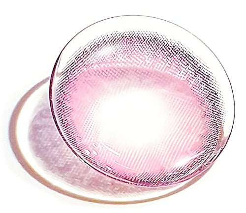 LensVery Blurry Powder Pink colored contact lens, 13.3mm graphic diameter, Monthly wear