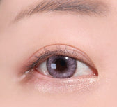 LensVery Blurry Powder Pink colored contact lens, 13.3mm graphic diameter, Monthly wear