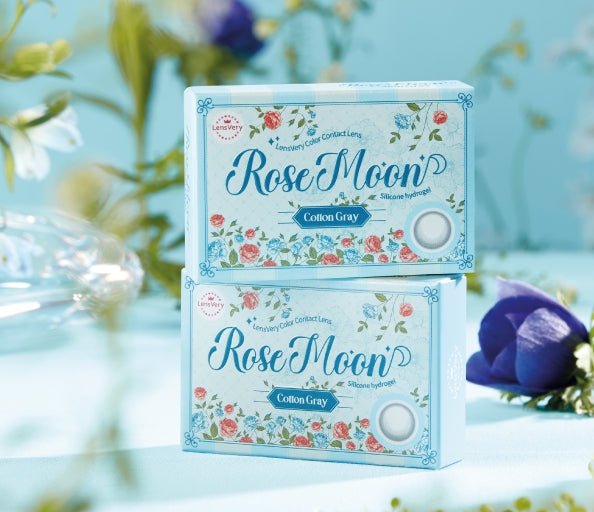 LensVery Rose Moon colored contacts - product packaging