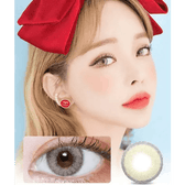 LensVery Silhouette2 Cream Beige Brown — model portrait showing the contact lens look