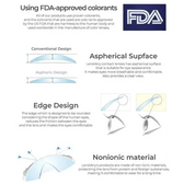 LensVery Silhouette Gray (10p) — contact lens product information graphic