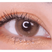 LensVery Silhouette Hazel (10p) — single-eye close-up showing the contact lens appearance