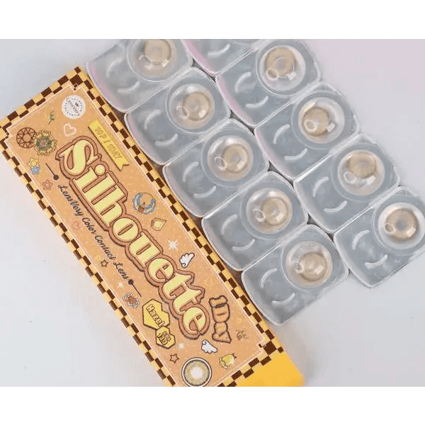 LensVery Silhouette Hazel (10p) — contact lens packaging