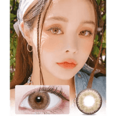 LensVery Silhouette1 Hazel — model portrait showing the contact lens look