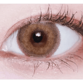 LensVery Silhouette1 Hazel — contact lens product information graphic