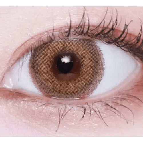 LensVery Silhouette1 Hazel — contact lens product information graphic