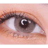 LensVery Silhouette Olive Brown (10p) — single-eye close-up showing the contact lens appearance