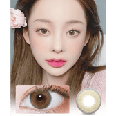 LensVery Silhouette2 Sheer Brown — model portrait showing the contact lens look