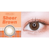 LensVery Silhouette2 Sheer Brown — contact lens appearance comparison