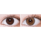 LensVery Silhouette2 Sheer Brown — contact lens appearance comparison