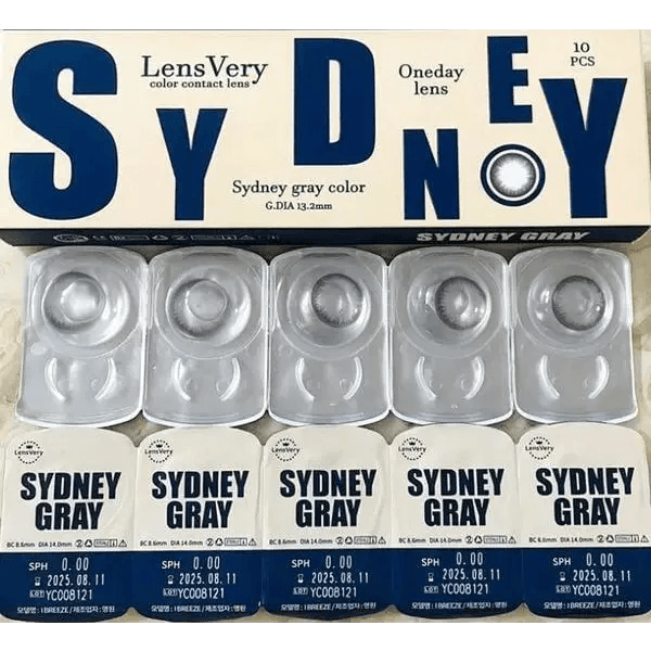 LensVery Sydney Gray (10p) — contact lens packaging