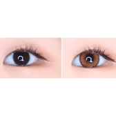 LensVery Venti Ann Brown — both eyes wearing the contact lenses