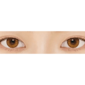 LensVery Venti Ann Brown — both eyes wearing the contact lenses