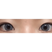 LensVery Venti Ann Gray — both eyes wearing the contact lenses