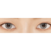 LensVery Venti Ann Gray — both eyes wearing the contact lenses