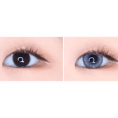 LensVery Venti Ann Gray — both eyes wearing the contact lenses