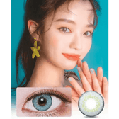LensVery VeryTok Capri Blue — model portrait showing the contact lens look