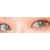 LensVery VeryTok Spring Green — both eyes wearing the contact lenses