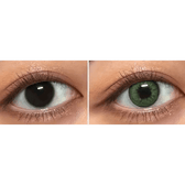 LensVery VeryTok Spring Green — contact lens appearance comparison